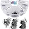 WENDY LASHES Estensioni per ventole prefabbricate 10D 0,07 mm C Curl 9-16 mm Vassoio misto 500 pezzi stelo corto realizzato a mano ciglia premade fan sciolti (500-10D-0,07-C-9-16)