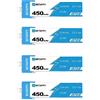 BETAFPV 4pcs BT2.0 450mAh 1S Battery 4.35V 30C/60C FPV Lipo with BT2.0 Connector for FPV Tiny Whoop 1S Brushless Whoop Drone Like Meteor75 Tinyhawk