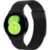 Higgs Cinturino Compatibile con Samsung Galaxy Watch 7/6/5/4 40mm 44mm/Watch 5 Pro 45mm/Galaxy Watch 4 Classic 42mm 46mm/Watch 6 Classic 43mm/47mm uomo,Cinturini Magnetiche Doppie,Maglia Milanese