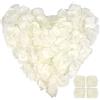 Disnace 1200 Pezzi Petali di Rosa, Petali di Fiori Artificiali Petali di Seta Per Matrimonio san Valentine e Fidanzamento, Proposta Di Matrimonio, Compleanno, Atmosfera Romantica (Latte Bianco)