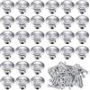 Audio frequency% 30 Pezzi 30 mm Pomelli per Mobili Alluminio Satinato Pomelli per Mobili Cucina Satinati Maniglia per Cassetti Tonda Rotondo con Viti per Armadio Da Cucina Cassetto Cassettiera Ante Mobili