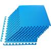 BalanceFrom Fitness BalanceFrom Tappetino per esercizi puzzle con piastrelle ad incastro in schiuma EVA per MMA, esercizi, ginnastica e pavimento protettivo per casa, spessore 1,27 cm, 1,2 m quadrati, blu