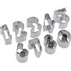 Westmark Set di Formine, Numeri, Acciaio Inox, 0-9, 9 Pezzi, Argento, 35382280