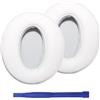 Adhiper Cuscinetti Auricolari Compatibili con Sennheiser HD 450BT, 4.50BT, 4.50BTNC, 4.40BT, 350BT - Morbida Pelle Proteica e Memory Foam (Bianco)