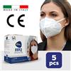 PharmExtracta Mascherine FFP2 - 5 Pezzi Monouso