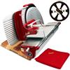 Palatina Werkstatt Affettatrice Berkel Home Line 250 Plus, colore rosso + tagliere fatto a mano unico al 100%