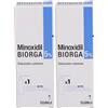 Biorga Minoxidil Biorga 5% soluzione cutanea 2x60 ml Soluzione