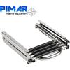 PIMAR SCALETTA INOX 316 A SCOMPARSA CON 4 SCALINI IN PLASTICA NAUTICA BARCA GOMMONE
