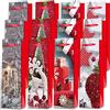 Jonami Sacchetto Regalo Vino - 12 Pezzi - Busta Regalo per Bottiglie in 4 Designs - Borse di Carta per Doni di Natale, Compleanno e Cene