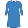 GIMA Camice chirurgico 40g/m2 120x140 cm - misura m - non sterile - conf. 100 pz.