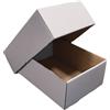Weboxes Scatola Fondo e Coperchio 39 x 26,5 x 14cm (LxPxH) Confezione da 25 pezzi - Colore grigio chiaro -