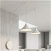 Piantana a Sospensione ABRAMO 2 WHITE o Black