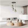 Lampadario a sospensione COSMO 3 BLACK GRAFIT PREMIUM