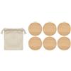 Casa personalizzati Set di 6 sottobicchieri personalizzati in bamboo personalizzate o neutre