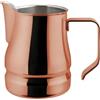 ILSA Lattiera Evolution per Cappuccino e Latte Art, Acciaio Inox 18/10, Color Rame, Tazze 6, Capacità 50 cl