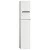 emco ASIS 2.0 - Armadietto da incasso per scopino, mobile da bagno con porta carta igienica e scomparto extra, con funzione push to optiwhite