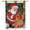 VERVACO Kit Calendario Dell'avvento Punto Croce Prestampato Babbo Natale Set Ricamo Principianti Decorativi per Pareti ca. 40 x 53 cm DIY Natale Decorazioni Casa Particolari Regalo Creativo