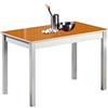 ASTIMESA Alas Tavolo Cucina Allungabile In Vetro E Alluminio - 90/140 X 50 Cm - Bianco, Design Salvaspazio