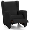Martina Home - Túnez - Fodera per Poltrona Relax - Nero