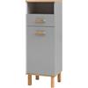 Schildmeyer Padua Highboard 148829, Colore: Grigio Platino/Rovere Rustico, 40,4 x 35,0 x 114,5 cm (B/T/H)