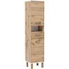 Schildmeyer 147627 Wido - Armadio, finitura stile rustico in rovere e bianco, 178,5 x 40 x 35 cm