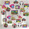 Containlol 53 Decorazioni per Feste degli Anni '80 Decorazioni per Soffitti con Turbinii Retrò da Appendere per Hip Hop per Adulti Ritorno a Festa degli Anni '80 Compleanno Festa al Neon Hippie