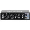 Depusheng KA2 USB Audio Interface 24Bit/96kHz for Recording Music, XLR interface with 48V Phantom Power, Audio Box for PC/Win/Mac Streaming and Podcasting and Streaming Ultra Low Latency Plug and Play