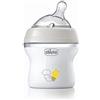 Chicco Natural Feeling Biberon Anticolica 0 Mesi + da 150 ml, Biberon con Tettarella in Silicone Morbida e Flessibile, Adatto per Allattamento Misto, Flusso Lento, Colore Neutro
