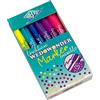 WEDO Set di 6 evidenziatori, cancellabili, nei colori giallo, verde, rosa, viola, blu, turchese