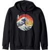 La grande onda di Kanagawa | BellaMadiso Kanagawa Hokusai Uomini Retro Giapponese Grande Onda di Felpa con Cappuccio