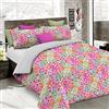 Italian Bed Linen Set Copripiumino Fantasy, Lavorato in Italia - Parure Copri Piumino - Sacco Piumone 150x200 cm con Patella e federa Cuscino, Singolo, Spring