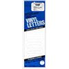 Graphic Products Prodotti grafici Vinile Adesivo Permanente Le Lettere 4 , 95 Pezzi, Colore: Bianco