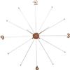Kare Design orologio da parete Like Umbrella, oro rosa, 100cmx6cm, batteria AA 1,5V non inclusa