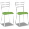 ASTIMESA SCMBLVE Due sedie da cucina, metallo, verde, altezza della seduta 45 cm