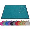 HANSE Home Zerbino (S-XXL), 120 x 180 cm, 12 colori, per esterni, lavabile e resistente alle intemperie, antiscivolo, per ingresso ed esterni, petrolio