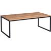 M2 Kollektion Jakarta 2 - Tavolino da salotto, in MDF, effetto rovere marrone, 110 x 60 cm, altezza 43 cm