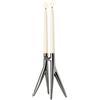 Kartell Abbracciaio, Portavelas, Gris, 20 x 11 x 25 cm