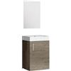 Baikal Mini Mobile da Bagno Piccolo, in melamina, Donna, 40 x 60 x 22 cm
