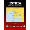 Danilo Zanetti Editore Istria-Istrien-Istra. Carta turistica 1:120.000 1cm=1,2km. Ediz. multilingue