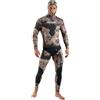 SEAC Gannet, Pantalone e Giacca con Cappuccio per la Pesca Subacquea, Neoprene da 5 mm Unisex-Adult, Camo Marrone, M