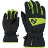 Ziener Lago GTX Glove - Guanti da sci per bambini, impermeabili, traspiranti, colore verde lime, taglia 5,5