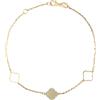 Gioielleria Lucchese Oro Bracciale Donna Oro Giallo Bianco GL100808