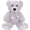 SNOWOLF Teddy Bear Peluche Carino Stuffed Giocattoli Animali Cuscino Bear Doll Regalo per Bambini Ragazzi Ragazze Compleanno Natale San Valentino (13.7In/35CM, Grigio)