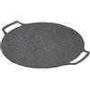 Asixxsix Padella per Barbecue Coreana, Piastra per Barbecue Antiaderente Senza Fumo Piastra per Fornelli in Lega di Alluminio Piastra per Barbecue Coreana Padella per Barbecue Portatile (Tipo universale 30 cm)