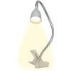 Brilliant Lampada BRILLANTE Lampada a clip LED Anthony titanio | 1x LED 2.4W integrato, (200lm, 3000K) | Scala da A ++ a E | Con interruttore a cavo