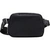 Long Keeper Marsupio Sportivo per Donna Uomo, Borsa Marsupio Donna Elegante Regolabile Borsa Cintura, Marsupio per Running Viaggio Palestra Trekking All'Aperto Nero