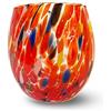 Gocce di Murano Bicchiere Vino Lavorato Secondo la Tradizione degli Artigiani di Murano, Bicchiere Soffiato e Lavorato a Mano 200 ml - Calice Vino Elegante e Prezioso