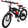 WSIKGHU Mountain bike 20, bicicletta per bambini con parafanghi, a 7 marce, per ragazzi e ragazze, in acciaio al carbonio, idea regalo per bambini da 125 cm a 155 cm (rosso)