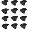 Shark Fin Plettro/plettro Sharkfin GP107, rilievo svedese, 1,15 mm, nero extra duro, 12 pezzi