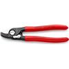 KNIPEX Cesoia per cavi Con molla di apertura in confezione Self-service rivestiti in resina sintetica 165 mm, 95 21 165 SB